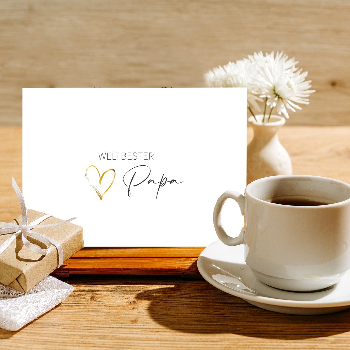 1 edle Vatertagskarte ( edles Designerpapier) und 1 Umschlag Handarbeit - Lieblingsladen