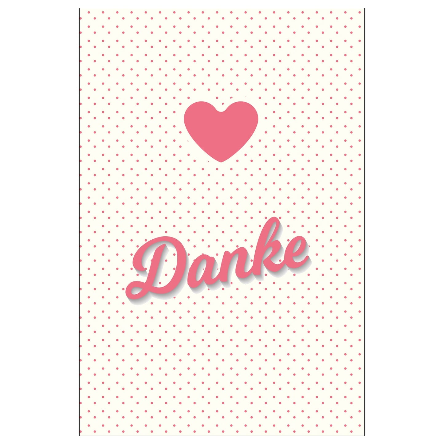 10 Stück Premium Dankeskarten (Klappkarten) mit Umschlägen, Danke Karten Geburt Merz Designkarten