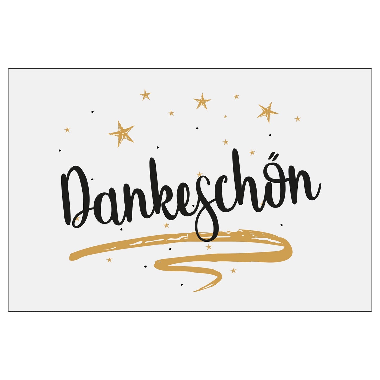 10 Stück Premium Dankeskarten (Klappkarten) mit Umschlägen, Danke Karten Geburt Merz Designkarten