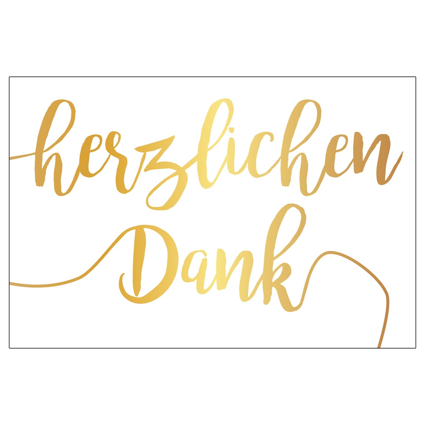 10 Stück Premium Dankeskarten (Klappkarten) mit Umschlägen, Danke Karten Geburt Merz Designkarten