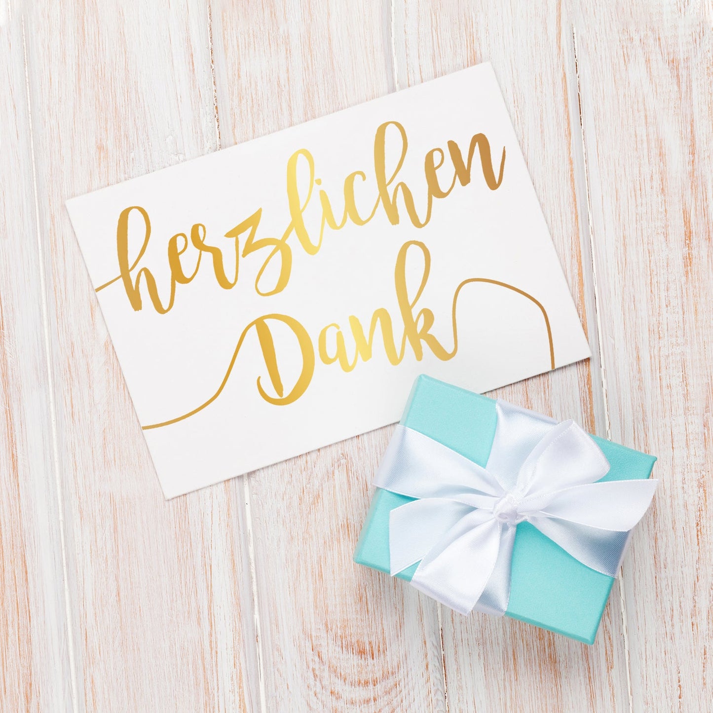 10 Stück Premium Dankeskarten (Klappkarten) mit Umschlägen, Danke Karten Geburt Merz Designkarten