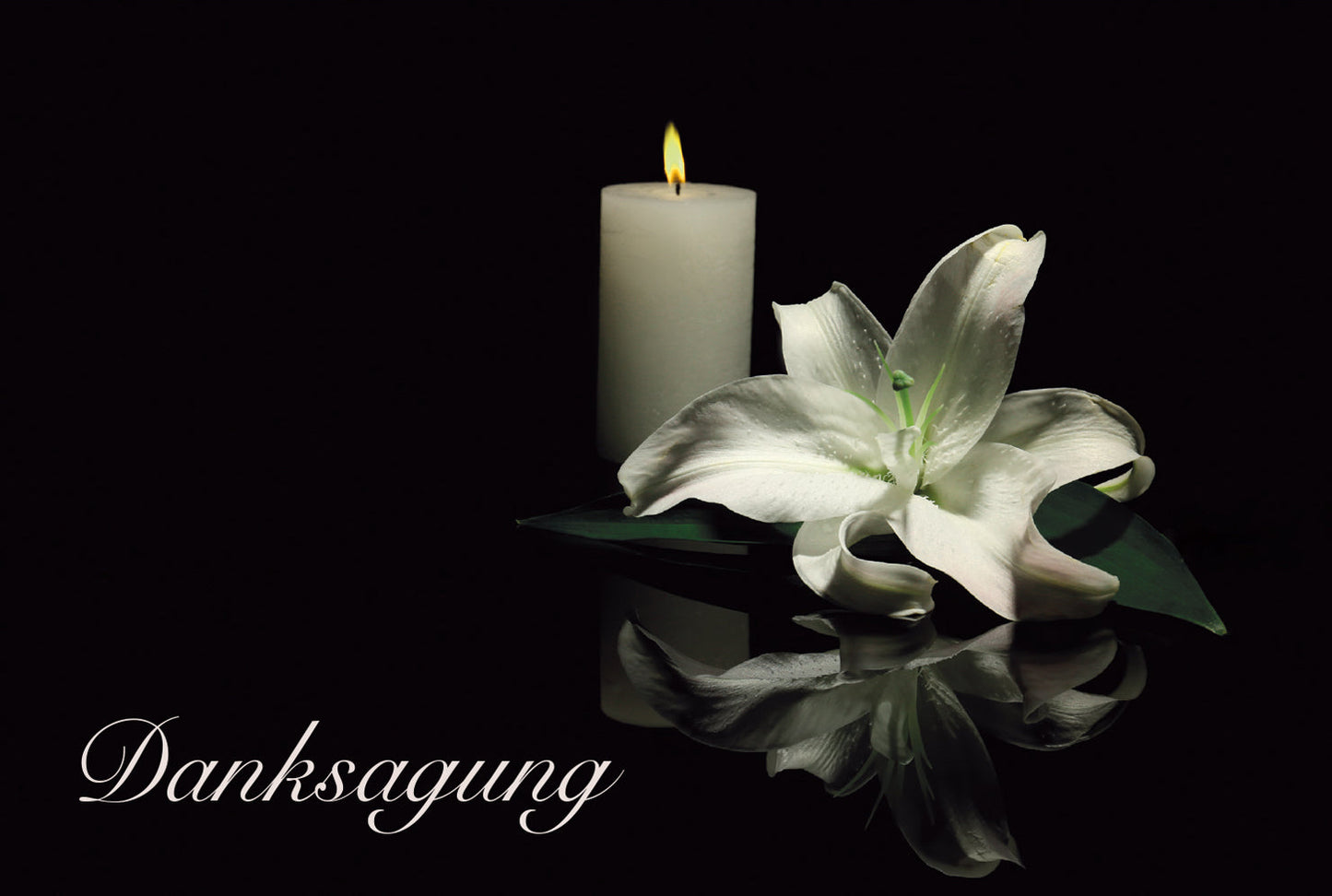 30 Trauerkarten Danksagung Klappkarten mit 30 Umschläge, Set Merz Designkarten