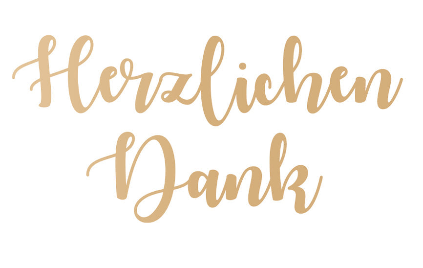 8 Stück Premium Dankeskarten (Klappkarten) mit Umschlägen, Danke Karten Geburt Merz Designkarten