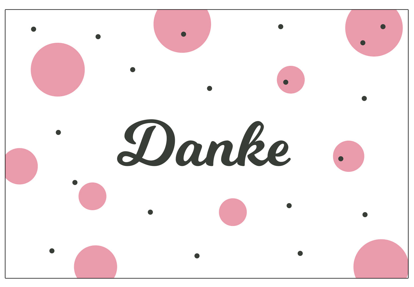 4Stück Premium Dankeskarten (Klappkarten) mit 4 Umschlägen, Danke Karten Geburt Merz Designkarten