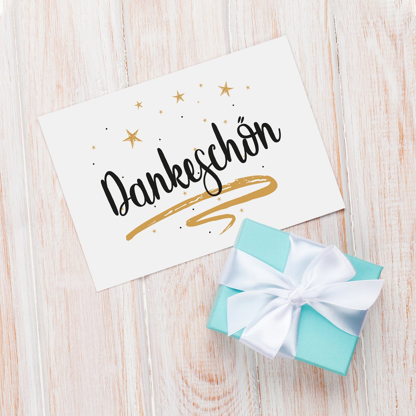 3 Premium Dankeskarten (Klappkarten) mit 3 Umschlägen, Danke Karten Grußkarte Merz Designkarten