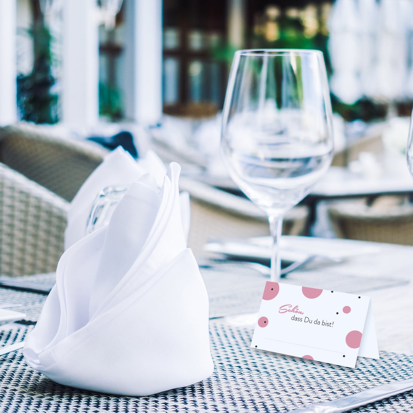 50 Premium-Tischkarten Platzkarten Namenskarten Namensschilder Hochzeit Feier Merz Designkarten