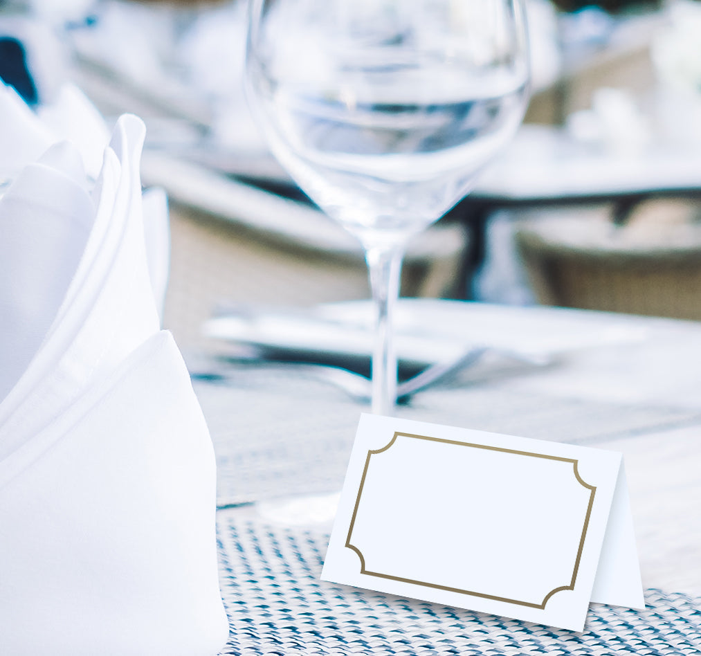 50 Premium-Tischkarten Platzkarten Namenskarten Namensschilder Hochzeit Feier Merz Designkarten
