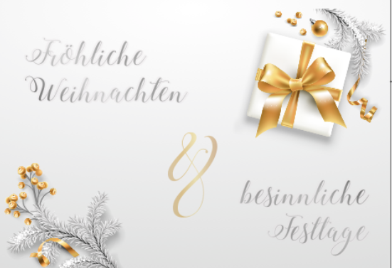 5 Weihnachtskarten Grußkarten für Weihnachten Klappkarten mit Umschlag Karten Merz Designkarten