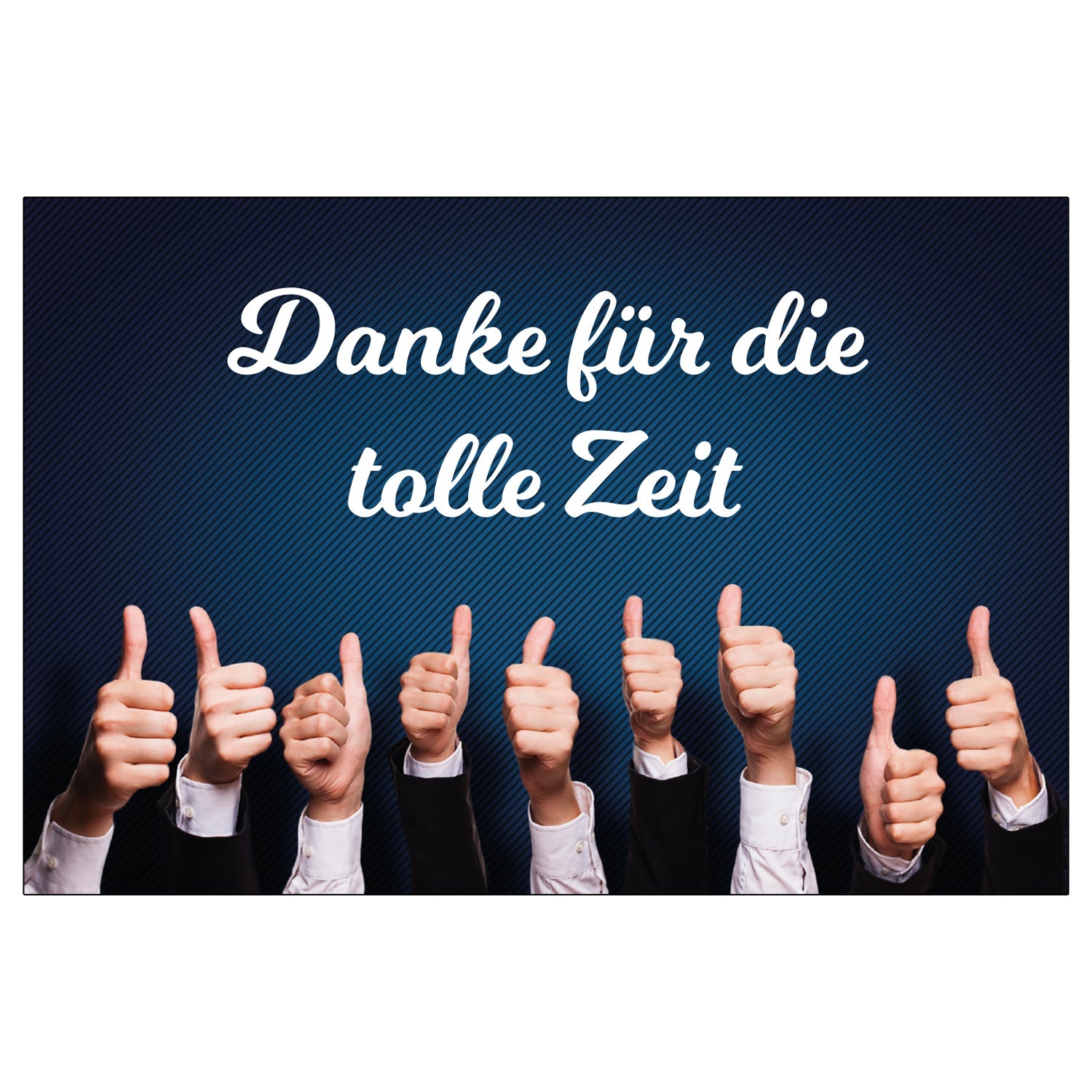 1 große Premium Abschiedskarte (Klappkarten) mit 1 Umschlag, Abschied