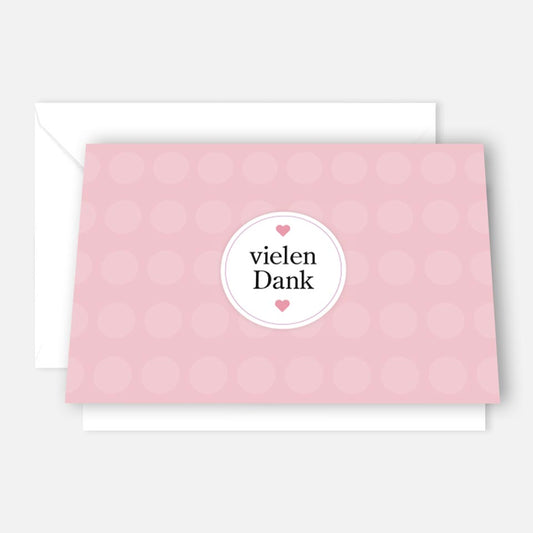 1  moderne Dankekarte 18x12cm mit Umschlag - Merz Designkarten