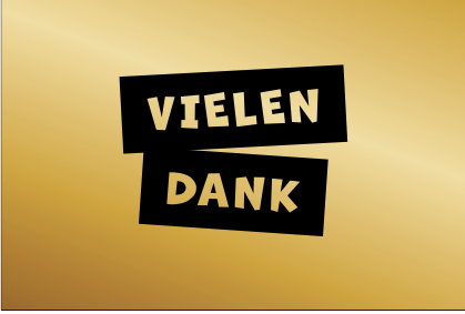 4 Premium Dankeskarten 12x18cm, Klappkarten +4 Kuverts, Danke Karten Dankekarten Merz Designkarten