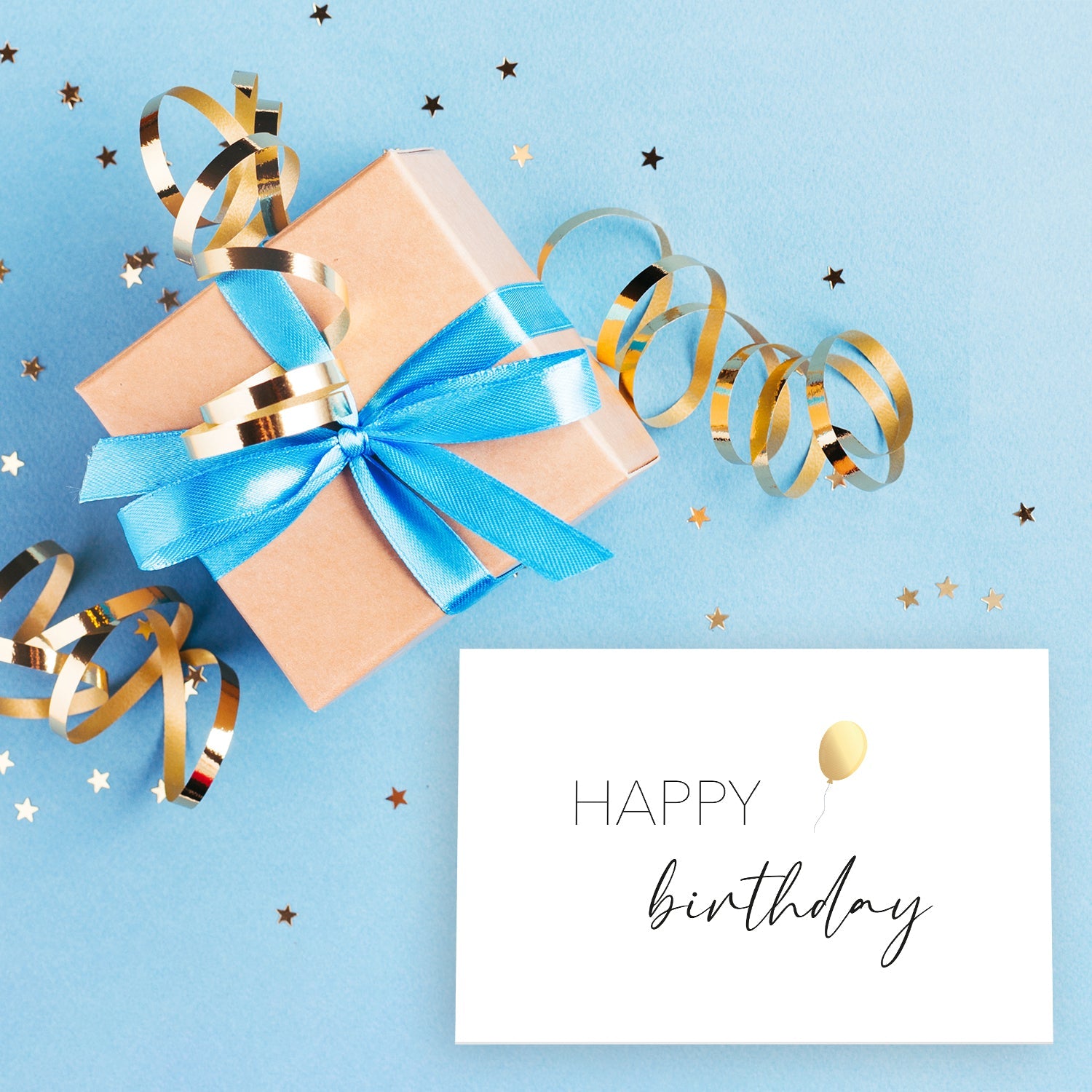 1 Geburtstagskarte Karte happy birthday 10,5x14,8cm mit Umschlag Geburtstag Merz Designkarten