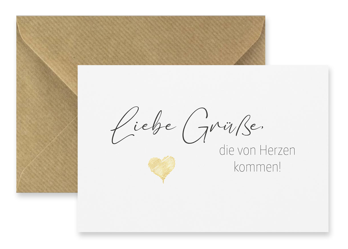 1 edle Grußkarte Klappkarte Geburtstagskarte Freundschaft Freundin Danke Karte Merz Designkarten