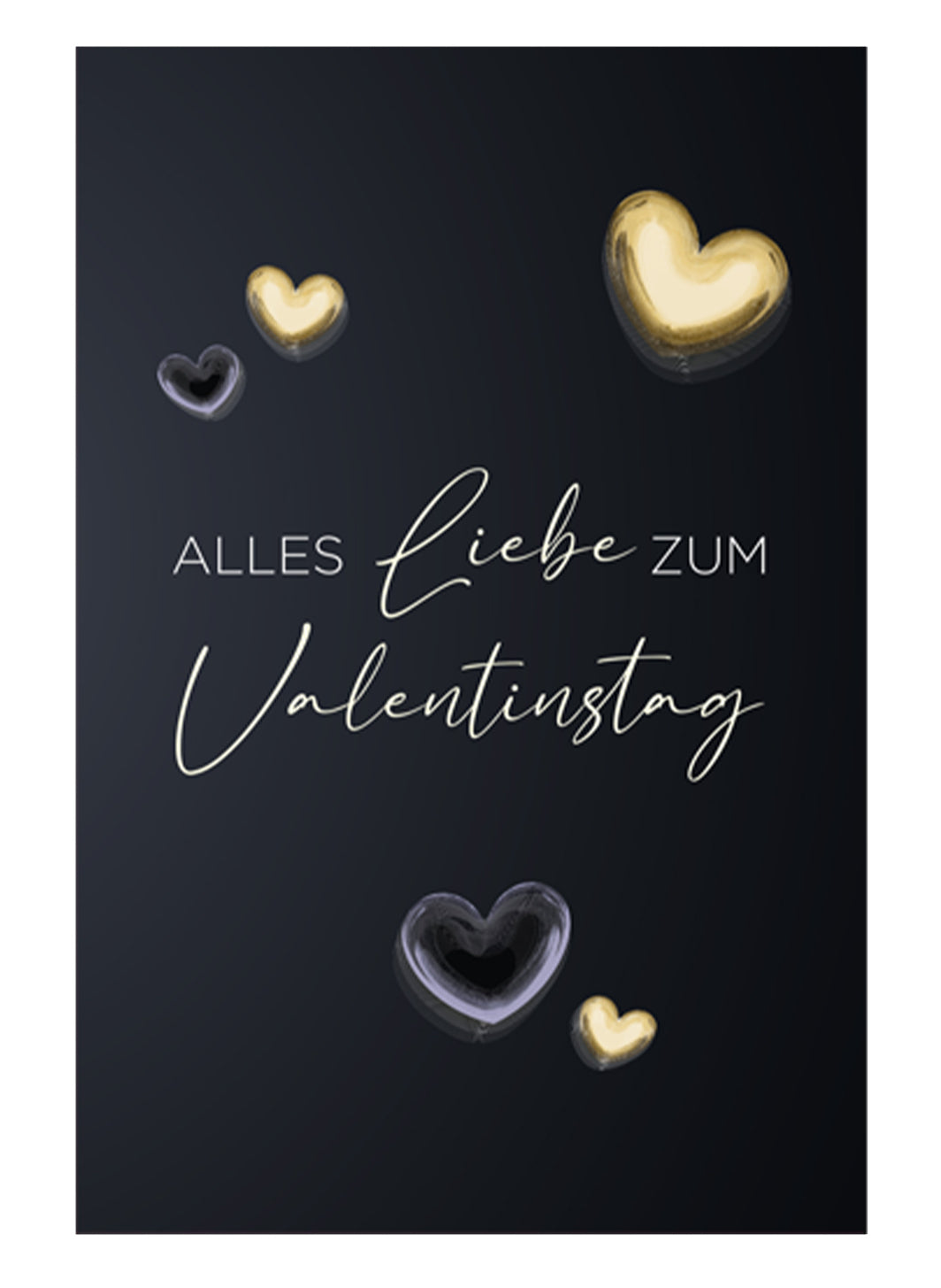 1 edle Valentinstagskarte 12x18cm Klappkarte +Umschlag Liebe Valentinstag Karte Merz Designkarten