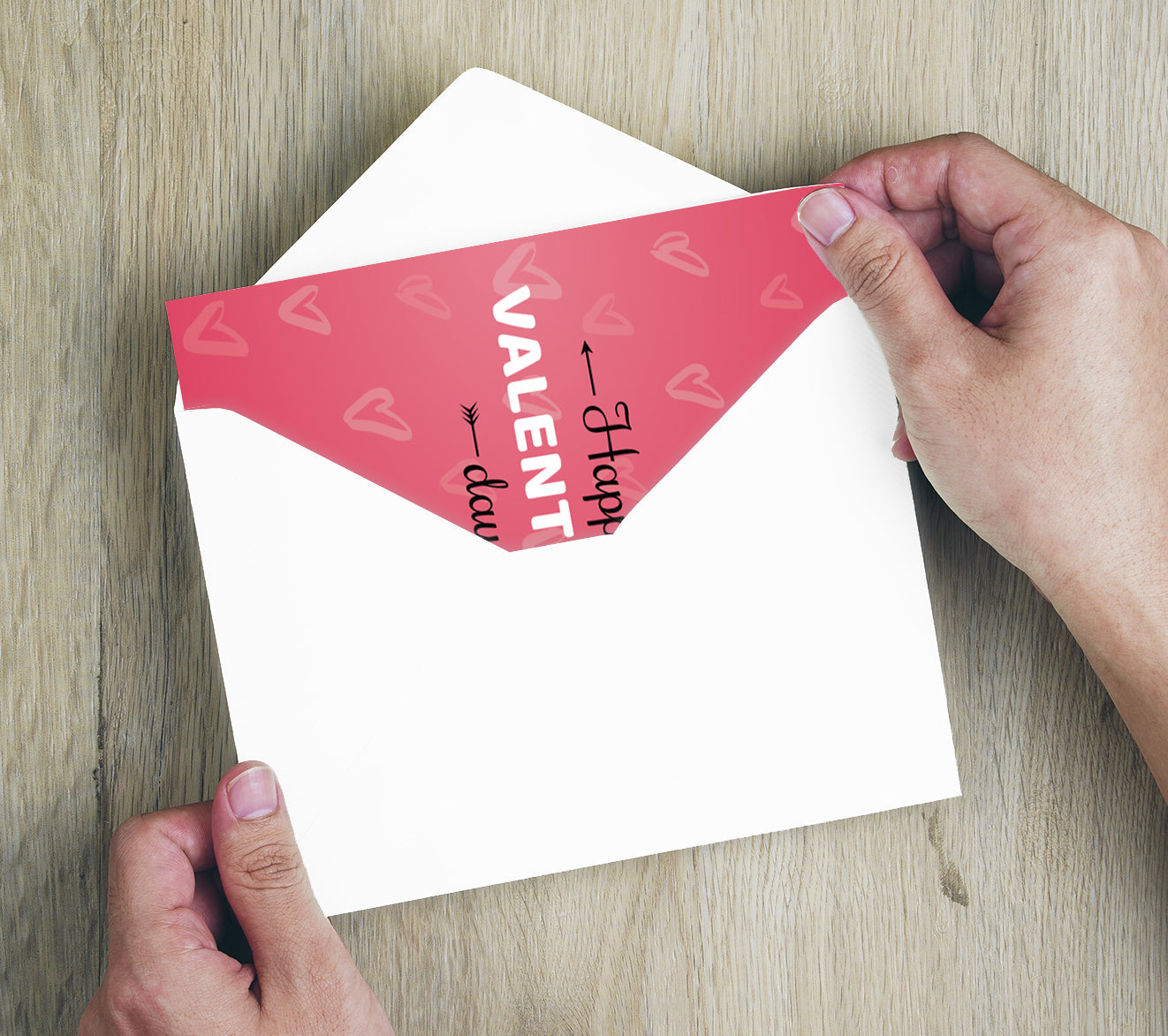 1 edle Valentinstagskarte 12x18cm Klappkarte +Umschlag Liebe Valentinstag Karte Merz Designkarten