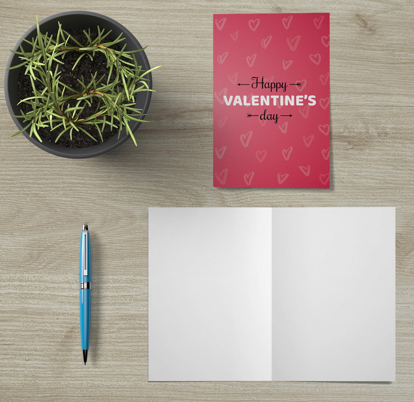 1 edle Valentinstagskarte 12x18cm Klappkarte +Umschlag Liebe Valentinstag Karte Merz Designkarten