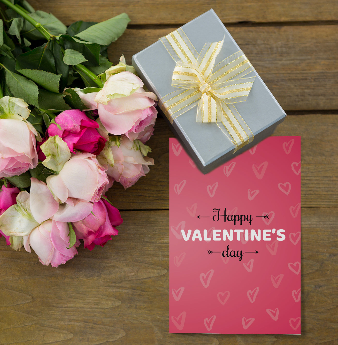 1 edle Valentinstagskarte 12x18cm Klappkarte +Umschlag Liebe Valentinstag Karte Merz Designkarten