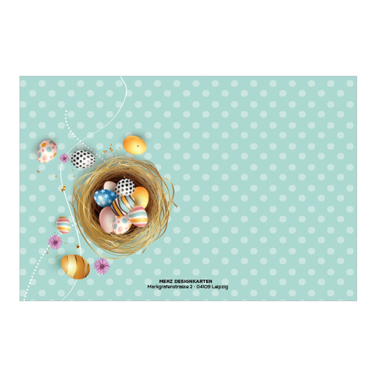 6 Premium Osterkarte Grußkarten Ostern Klappkarte mit 6 Umschläge 12x18cm Karten Merz Designkarten