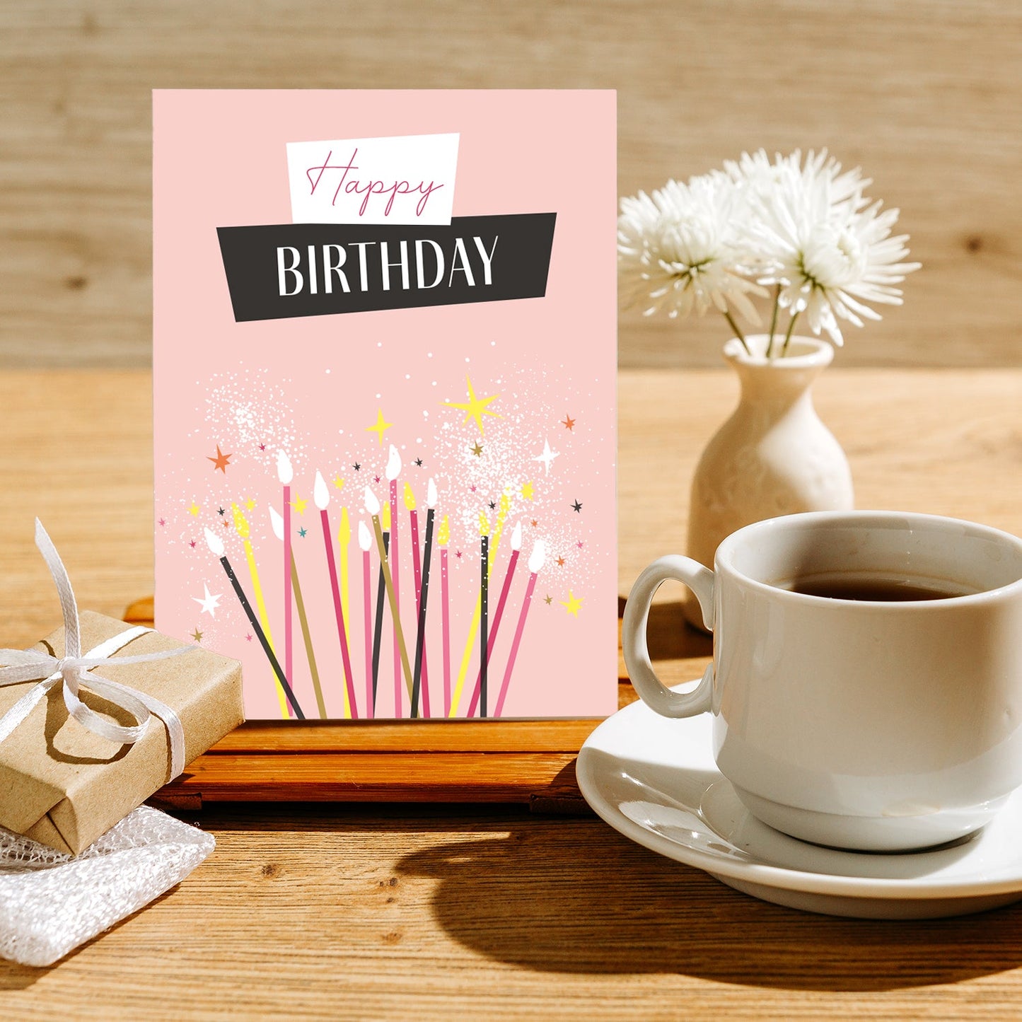 1 Premium Geburtstagskarten happy birthday 18x12cm + 4 Kuverts Geburtstag Karten Handarbeit - Lieblingsladen
