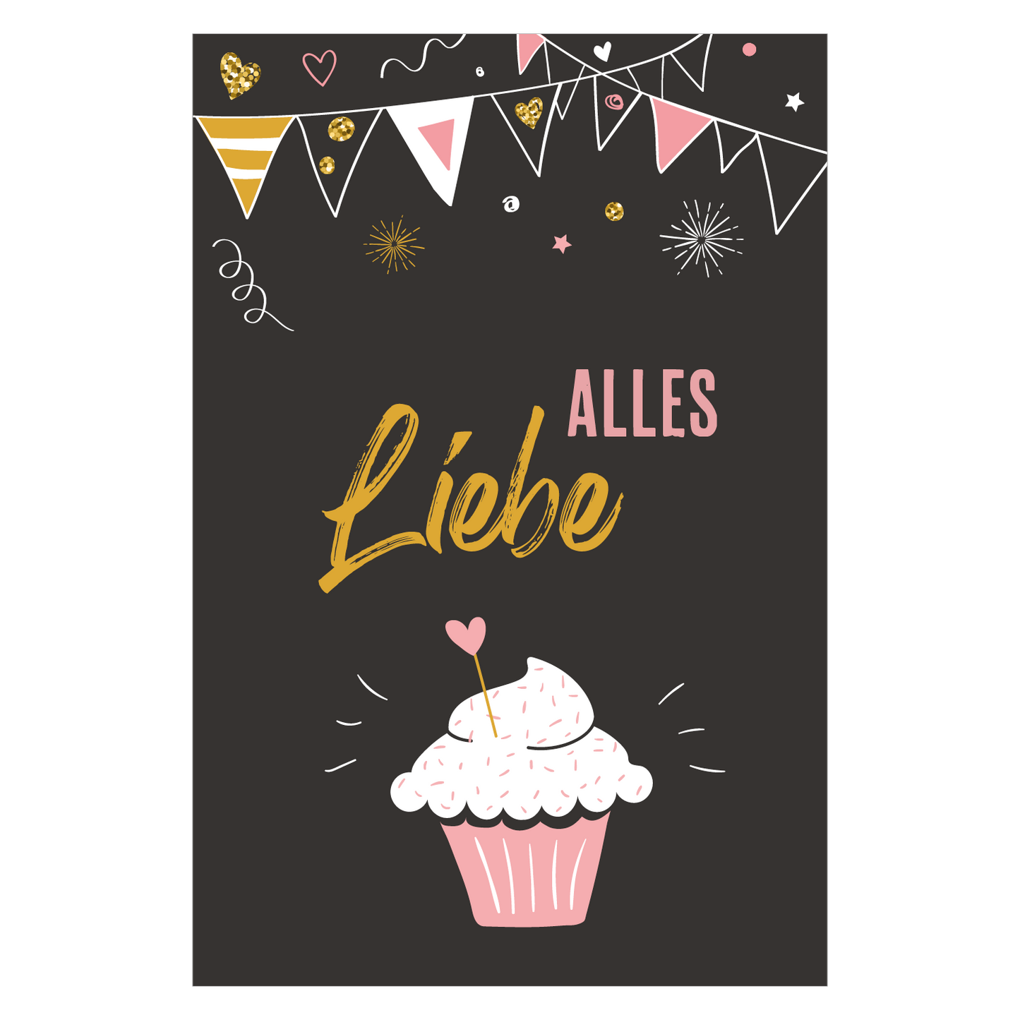 6 Premium Geburtstagskarten Happy Birthday 18x12cm + 6 Kuverts Geburtstag Karten Handarbeit - Lieblingsladen
