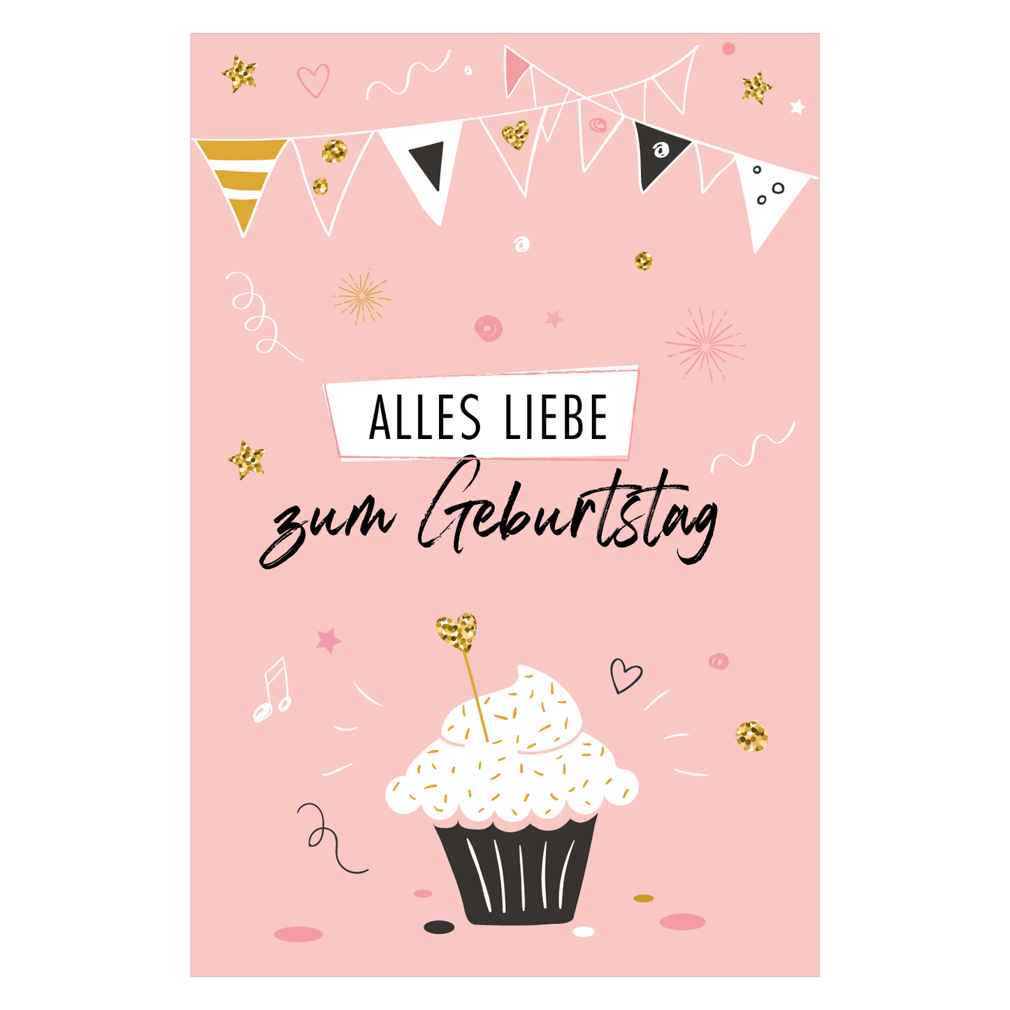 6 Premium Geburtstagskarten Happy Birthday 18x12cm + 6 Kuverts Geburtstag Karten Handarbeit - Lieblingsladen
