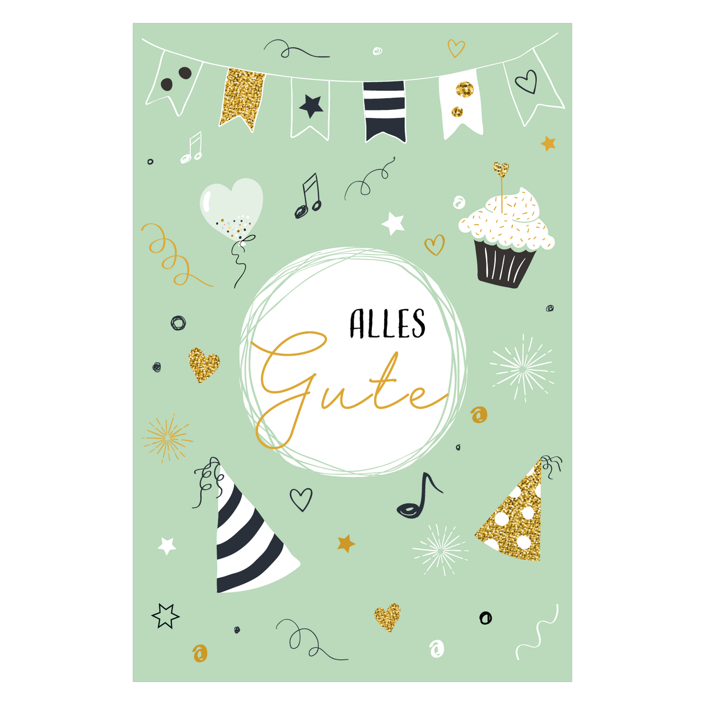6 Premium Geburtstagskarten Happy Birthday 18x12cm + 6 Kuverts Geburtstag Karten Handarbeit - Lieblingsladen