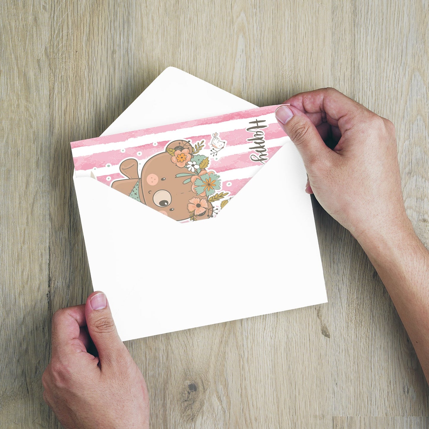 1 edle Geburtstagskarte Happy Birthday Klappkarte 18x12cm mit 1 weißen Umschlag Merz Designkarten
