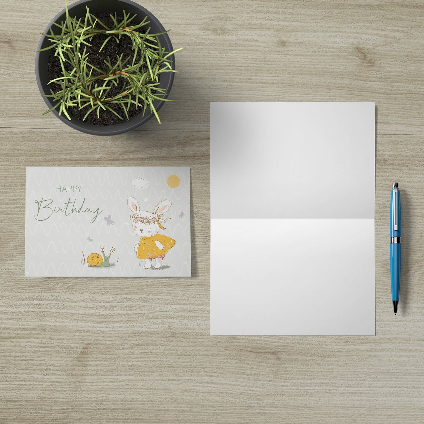 1 edle Geburtstagskarte Happy Birthday Klappkarte 18x12cm mit 1 weißen Umschlag Merz Designkarten