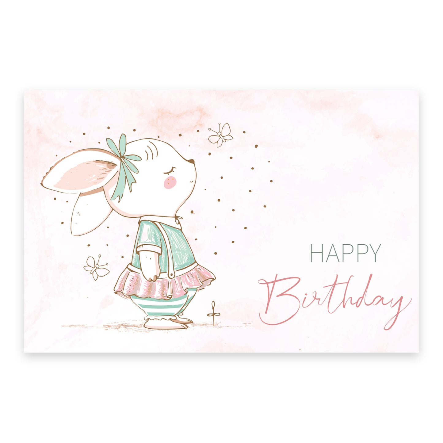 5 Geburtstagskarten Happy Birthday Klappkarten 18x12cm mit 5 weißen Umschlägen