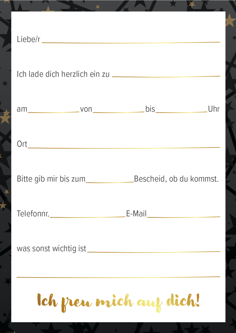 12 Einladungskarten Kindergeburtstag VIP Postkarten 14,8x10,5cm und 12 Umschläge