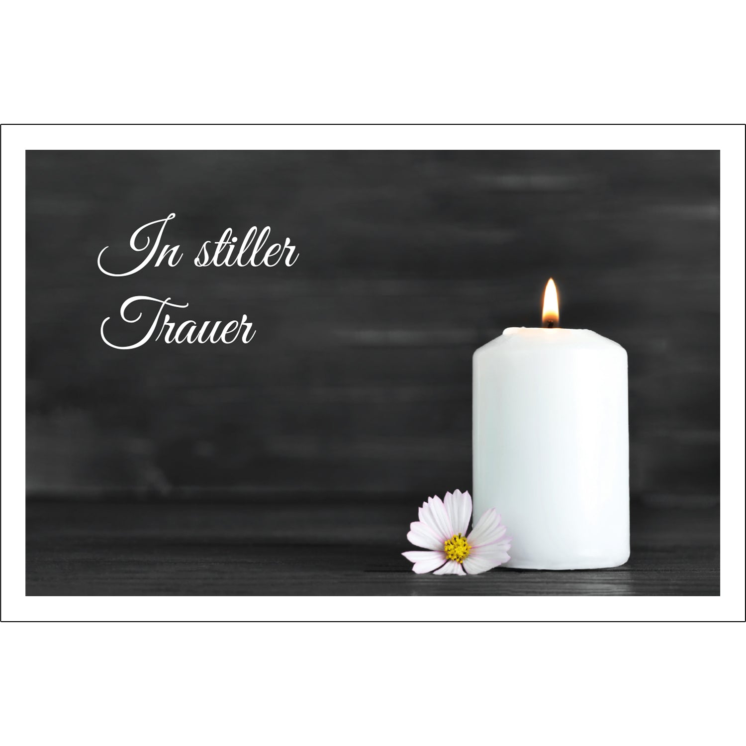 30 Trauerkarten Danksagung Klappkarten mit 30 Umschläge, Set -Beerdigung Danke - Merz Designkarten