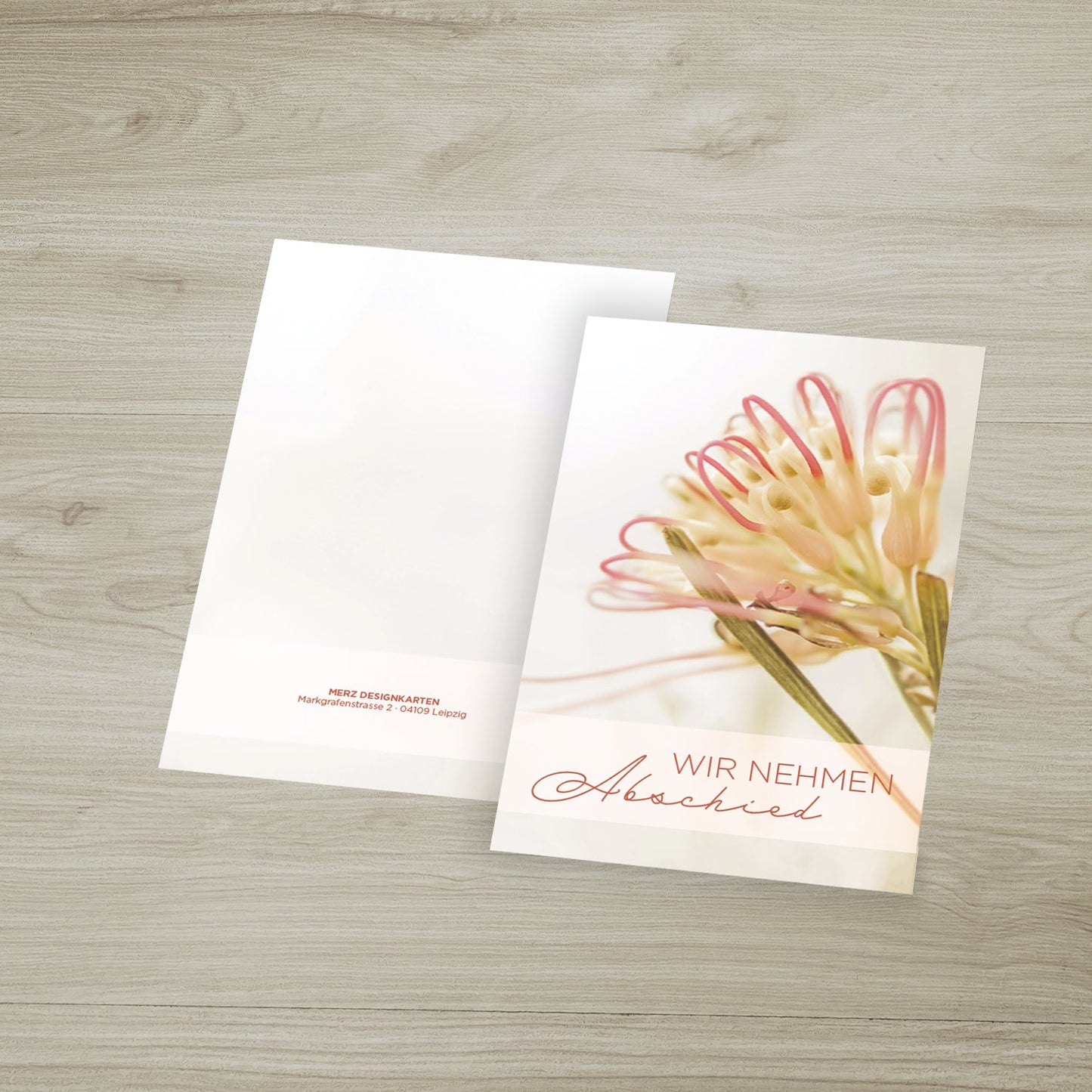 15 Trauerkarten Einladung zur Trauerfeier  mit 15 Umschläge Merz Designkarten