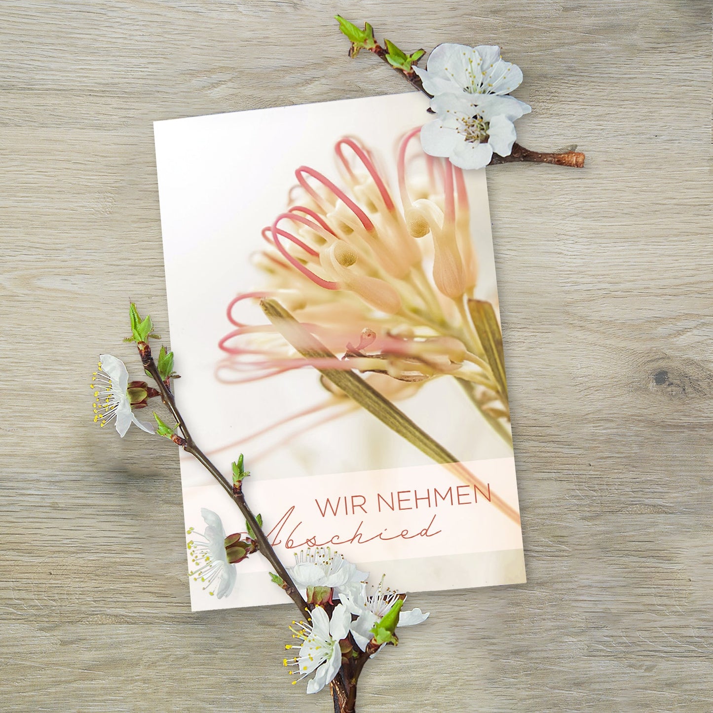 15 Trauerkarten Einladung zur Trauerfeier  mit 15 Umschläge Merz Designkarten