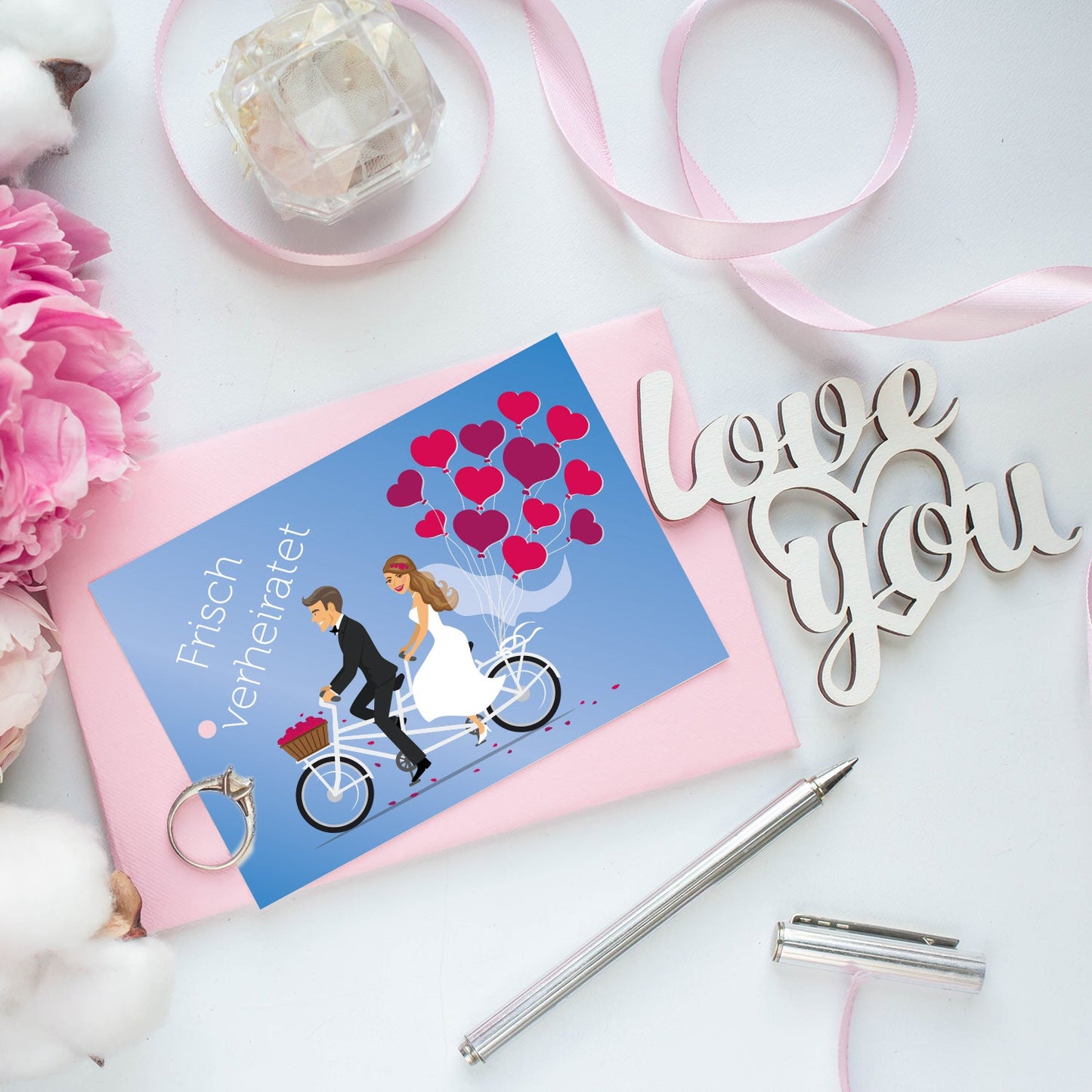 50 Ballonkarten Luftballonkarten Ballonflugkarten Weitflugkarten Hochzeit Karten Merz Designkarten