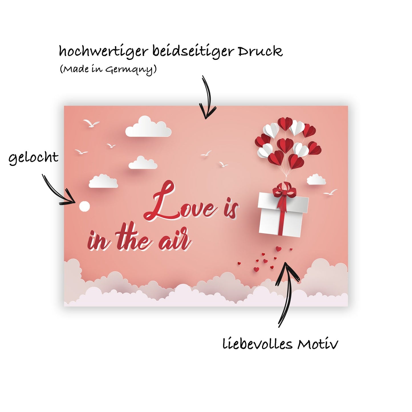 50 Ballonkarten Luftballonkarten Ballonflugkarten Weitflugkarten Hochzeit Karten Merz Designkarten