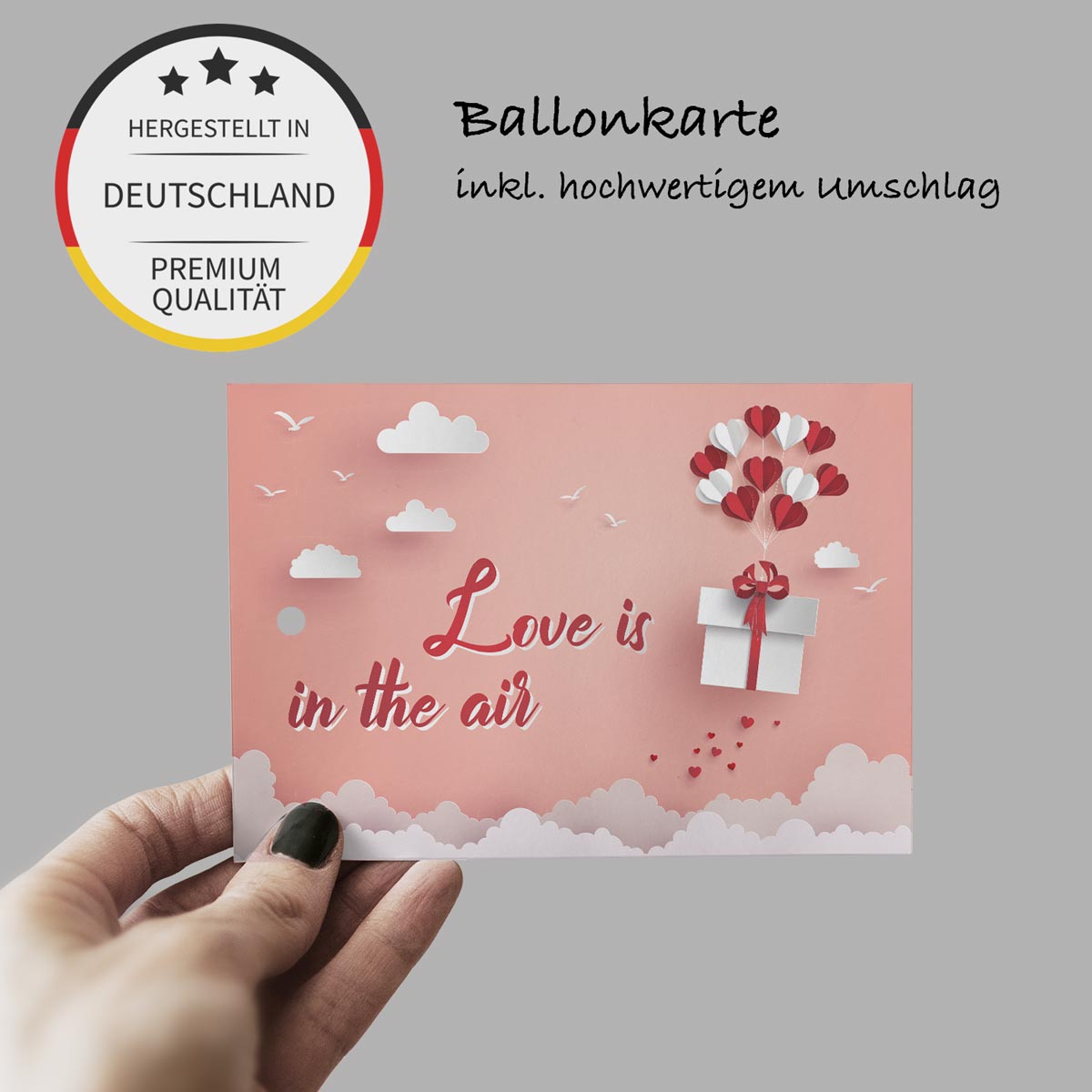 50 Ballonkarten Luftballonkarten Ballonflugkarten Weitflugkarten Hochzeit Karten Merz Designkarten