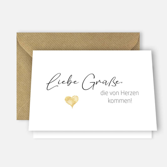 1 edle Grußkarte Klappkarte Geburtstagskarte Freundschaft Freundin Danke Karte Merz Designkarten