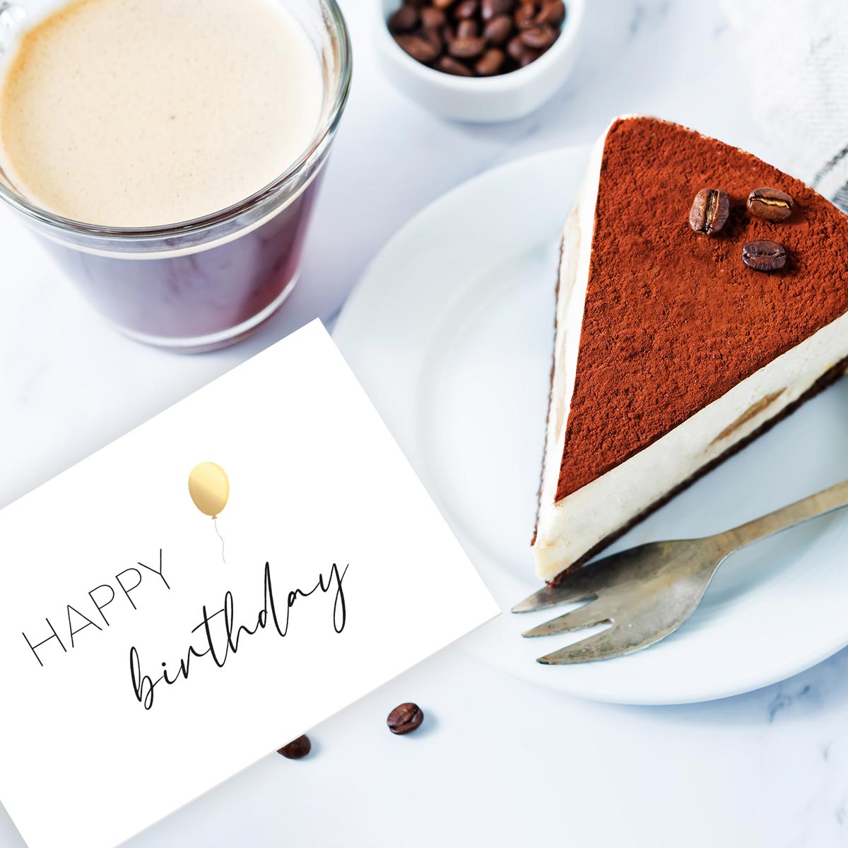 1 edle Geburtstagskarte Karte happy birthday 10,5x14,8cm Klappkarte Geburtstag Merz Designkarten