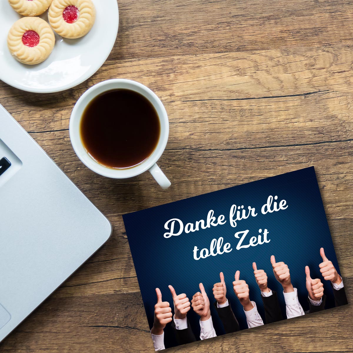 10 große Premium Abschiedskarte (Klappkarten) mit 10 Kuverts,  Abschied Merz Designkarten