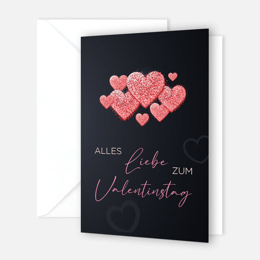 1 Grußkarte Liebe Merz Designkarten