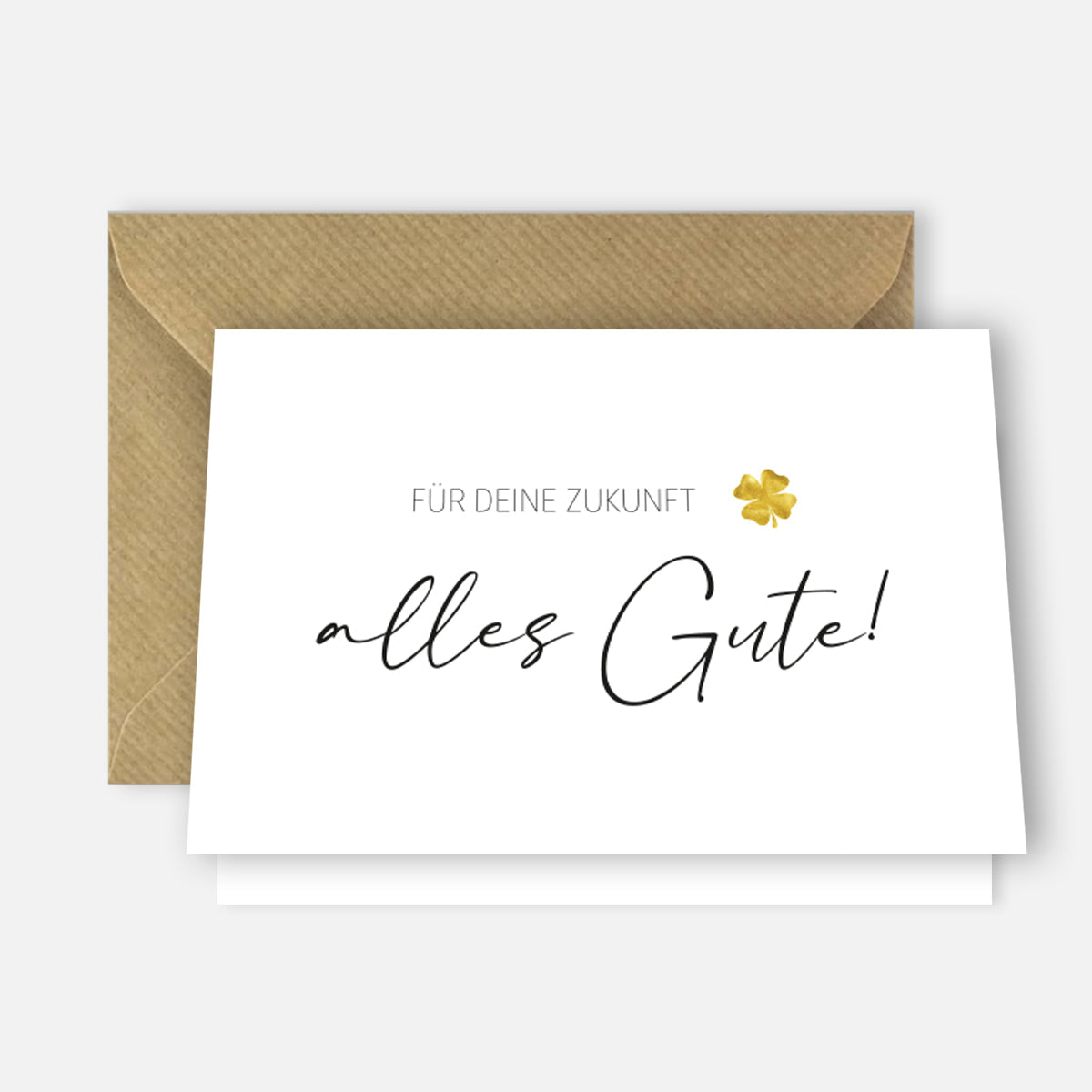 1 edle Grußkarte Abschied Karte Kollegin Pension Rente 10,5x14,8cm Klappkarte Merz Designkarten