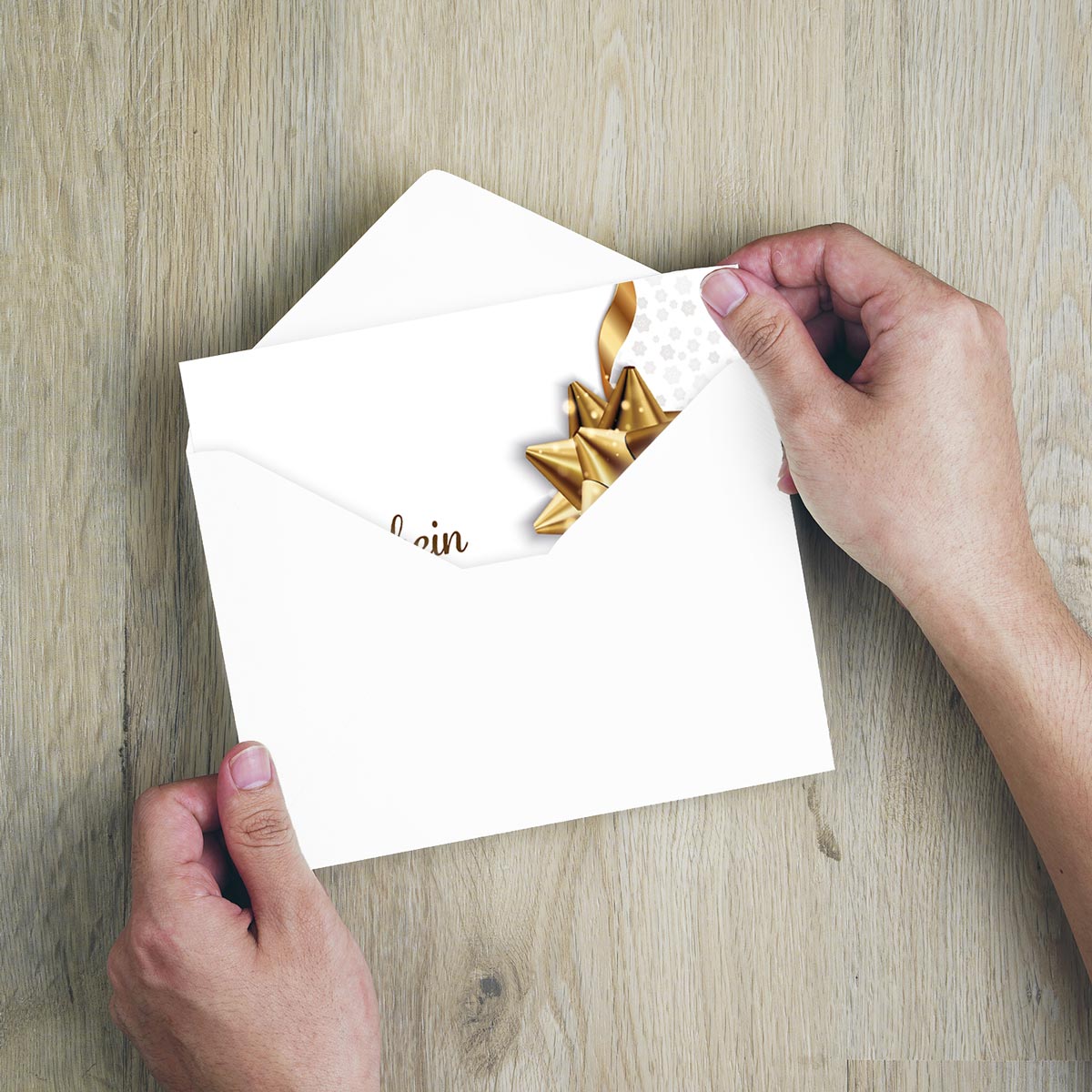 1 Gutscheinkarte Gutschein Klappkarte 12x18cm mit Kuvert Geschenkgutschein Merz Designkarten