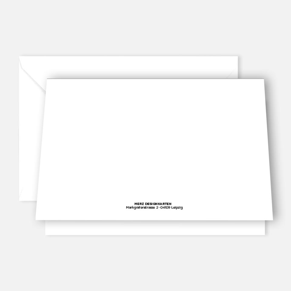 10 Stück Premium Dankeskarten (Klappkarten) mit Umschlägen, Danke Karten Geburt Merz Designkarten