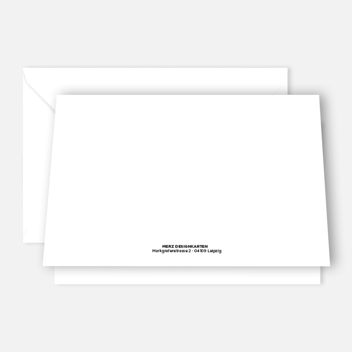 10 Premium Dankeskarten (Klappkarten) mit 10 Umschlägen, Danke Karten Grußkarte Merz Designkarten