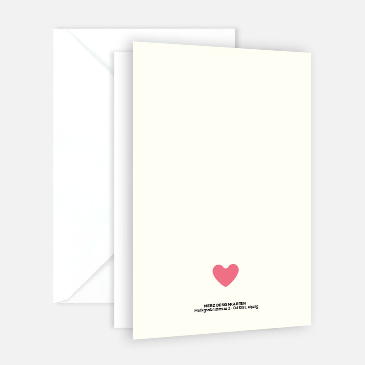 10 Stück Premium Dankeskarten (Klappkarten) mit Umschlägen, Danke Karten Geburt Merz Designkarten