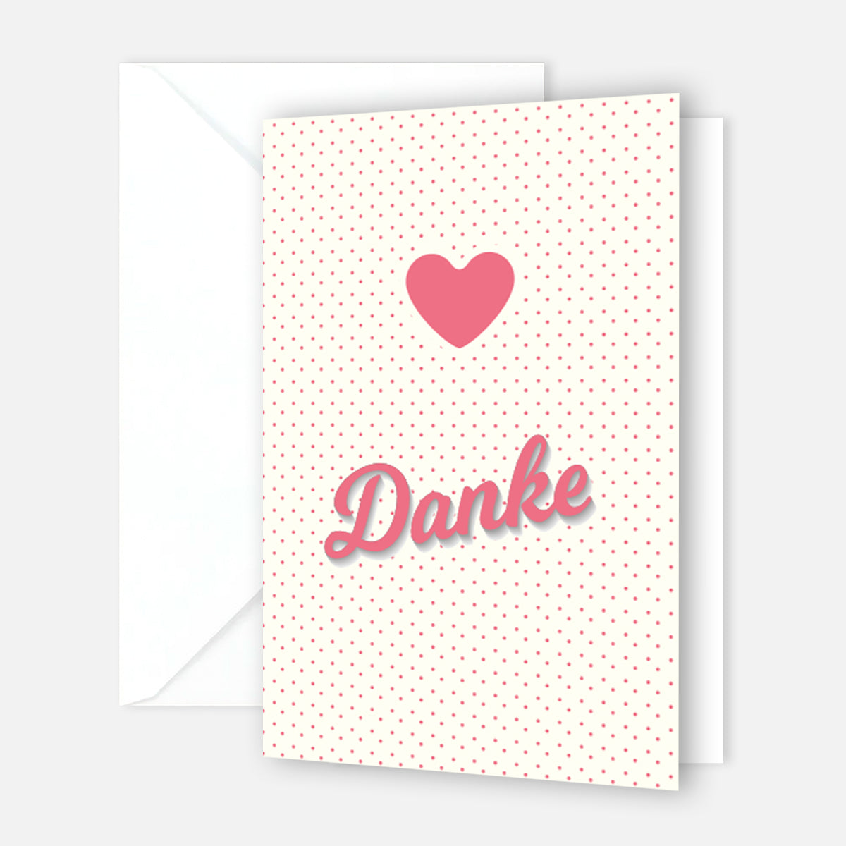 10 Stück Premium Dankeskarten (Klappkarten) mit Umschlägen, Danke Karten Geburt Merz Designkarten