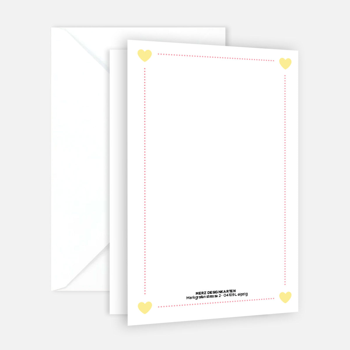 10 Stück Premium Dankeskarten (Klappkarten) mit Umschlägen, Danke Karten Geburt Merz Designkarten