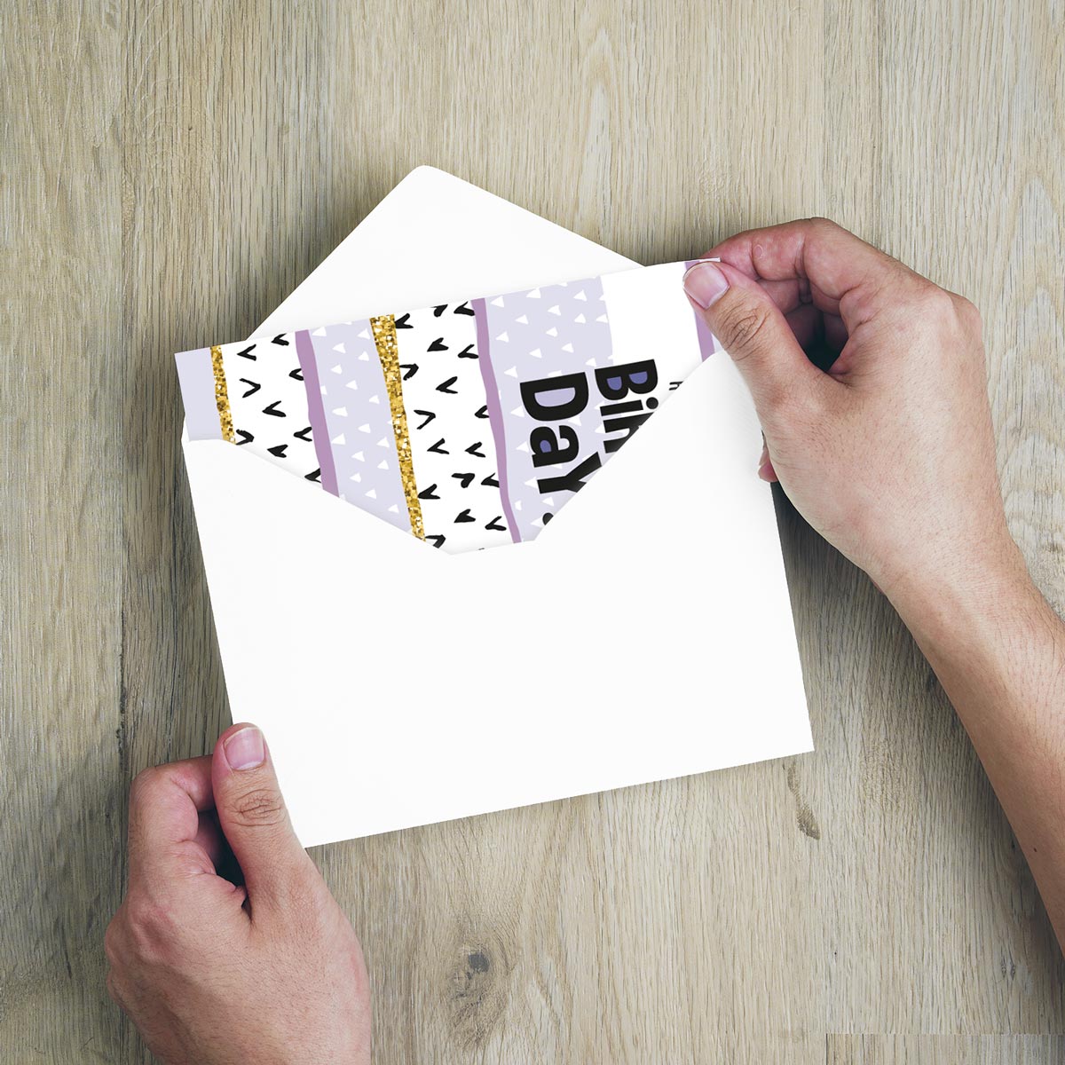1 Premium Geburtstagskarte Happy Birthday 18x12cm mit Umschlag