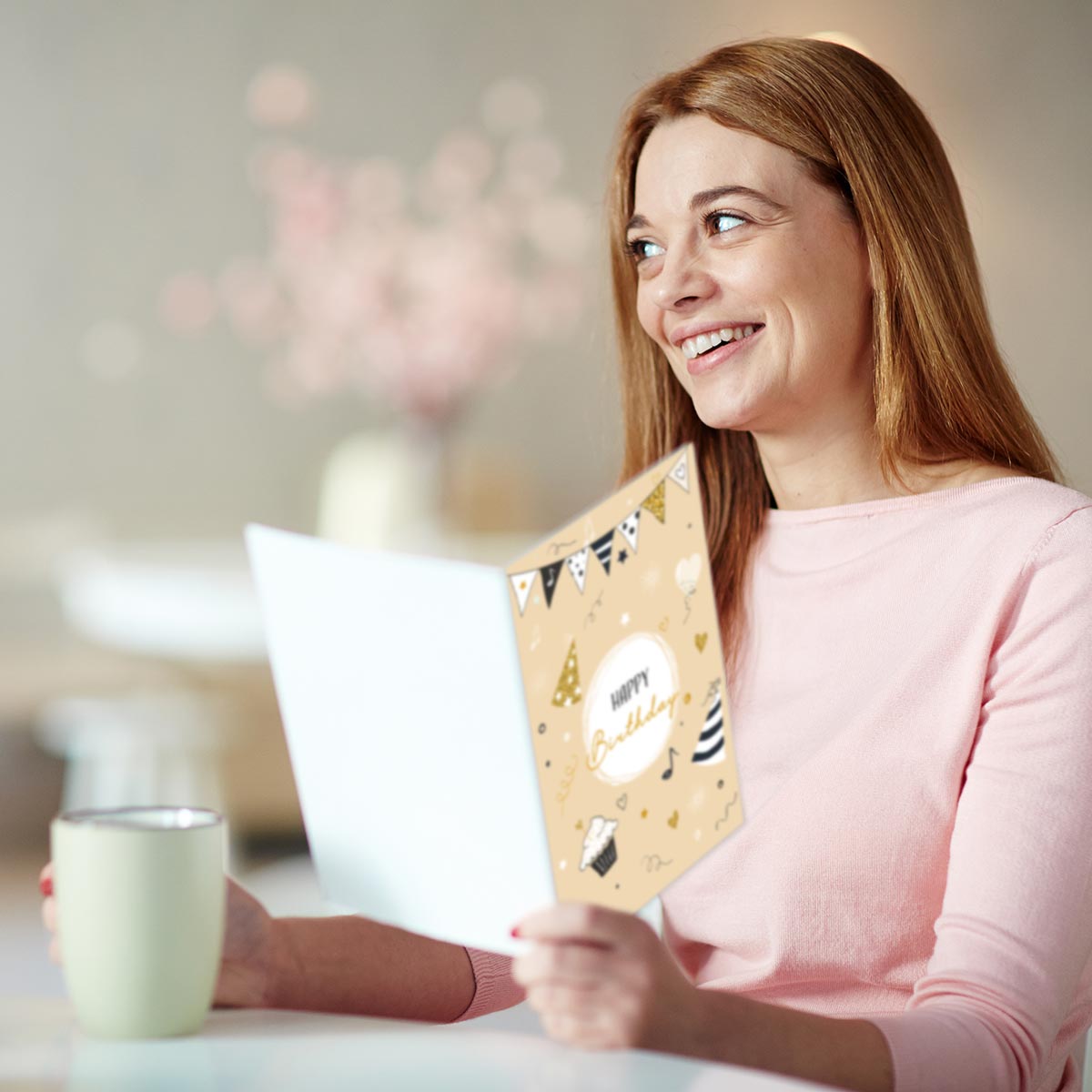 4 Premium Geburtstagskarten happy birthday 18x12cm + 4 Kuverts Geburtstag Karten Handarbeit - Lieblingsladen