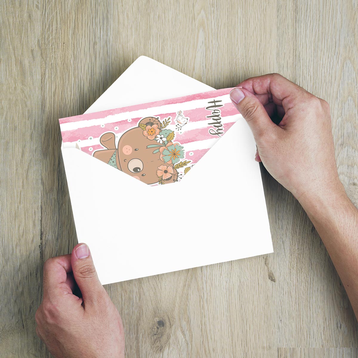 1 edle Geburtstagskarte Happy Birthday Klappkarte 18x12cm mit 1 weißen Umschlag Merz Designkarten